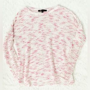 GENERATION LOVE Pink & White Open Knit Sweater
